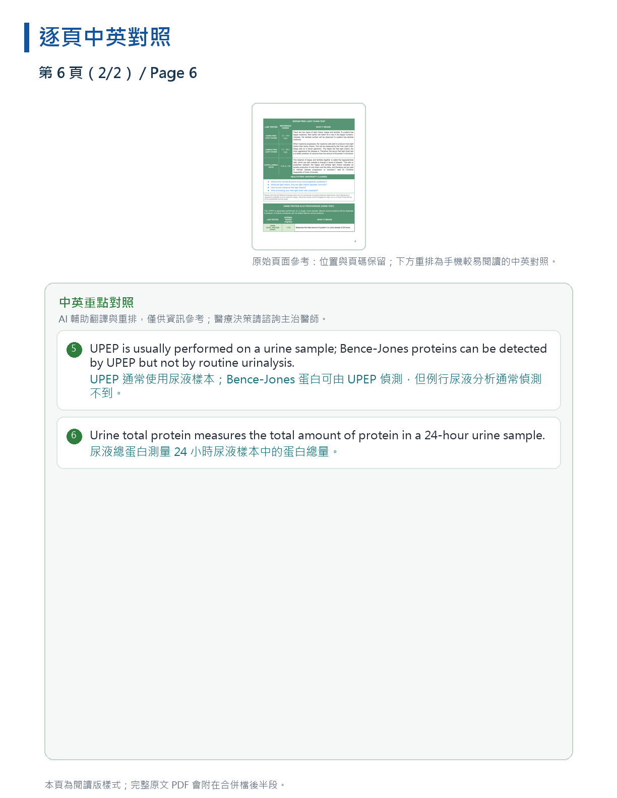 解讀我的骨髓瘤檢驗報告 第 10 頁