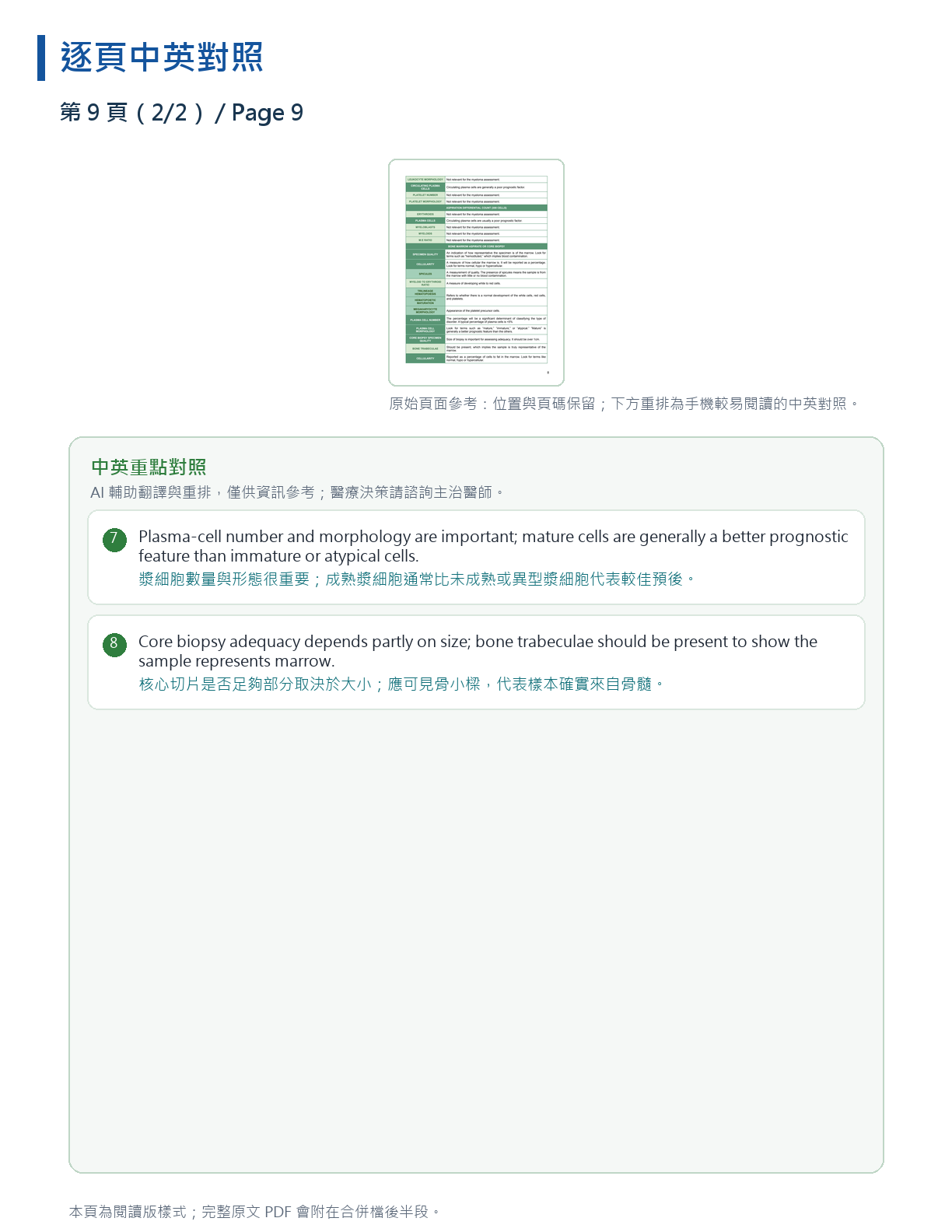 解讀我的骨髓瘤檢驗報告 第 16 頁